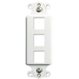10 PK DECORATOR STRAP 3-PORT, WH