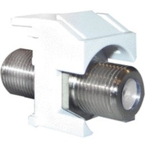 KEY: 10 PK NICKEL REC 3GHZ F-COUPLER, WH