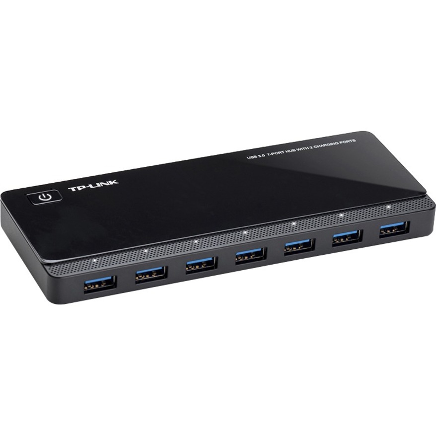 7 PORTS USB 3.0 HUB WITH 2 POWER CHARGE PORTS (2.4A MAX), DESKTOP, A 12V/4A POWE