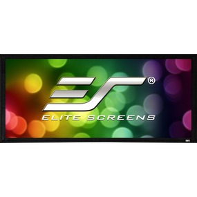 Elite Screens Sable Frame Projection Screen - Fixed Frame - 180" - 16:9 - Wall Mount - 88.3" x 156.9" - CineWhite