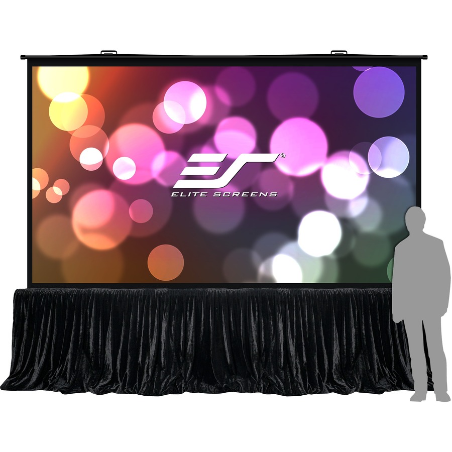 PROJECTOR SCREEN - MAXWHITE FIBERGLASS (FG), ALUMINUM - WHITE - BUILT-IN ATA STA