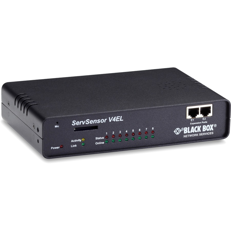 AN EIGHT PORT ENVIRONMENTAL MONITORING SYSTEM HUB THAT COMES WITH TWO EXPANSION