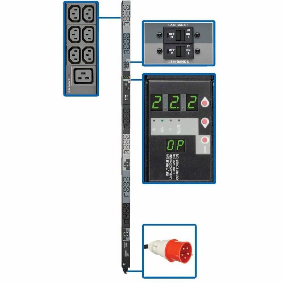 PDU 3 Phase Metered 220V 230V