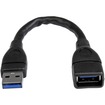 StarTech 6 in SuperSpeed USB 3.0 Extension Cable A to A M/F | USB3EXT6INBK