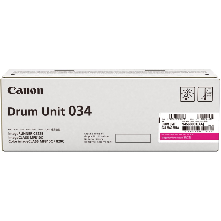 CANON DRUM UNIT 034 MAGENTA - FOR IMAGECLASS MF820CDN AND MF810CDN - FULL YIELD