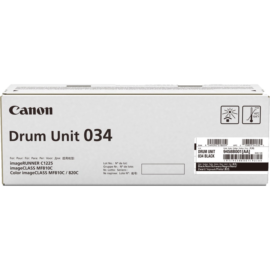 TONER 034 DRUM UNIT BLACK FOR IMAGECLASS MF810CDN NO RETURNS