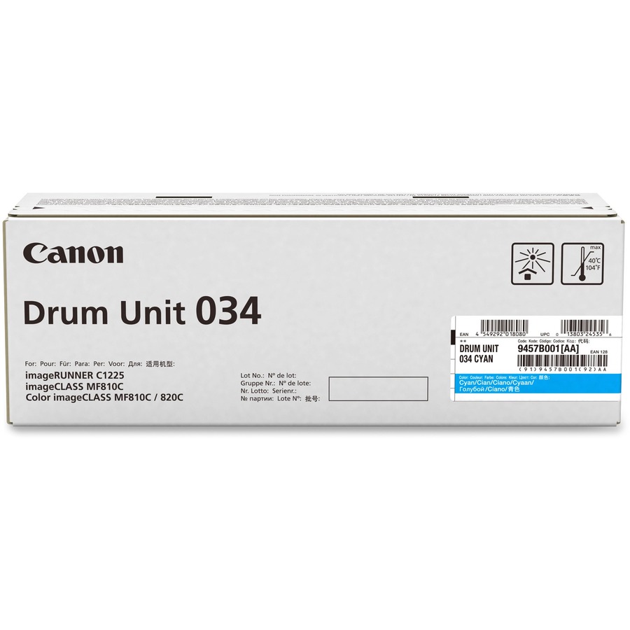 TONER 034 DRUM UNIT YELLOW FOR IMAGECLASS MF810CDN NO RETURNS
