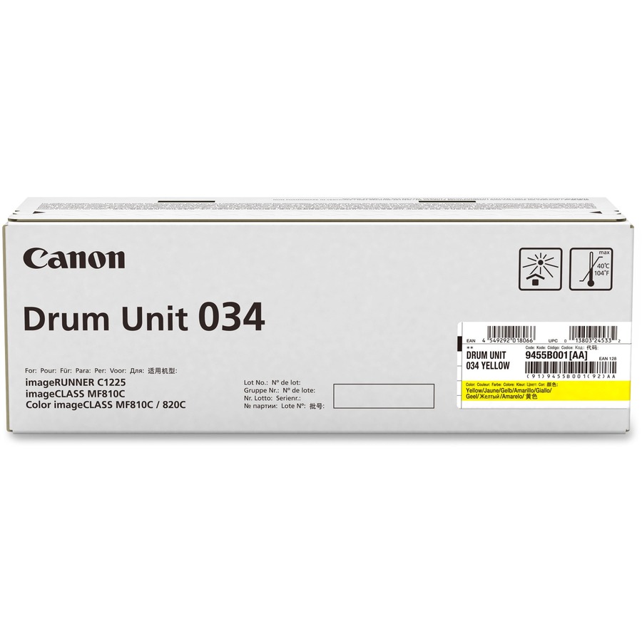 TONER 034 DRUM UNIT CYAN FOR IMAGECLASS MF810CDN NO RETURNS