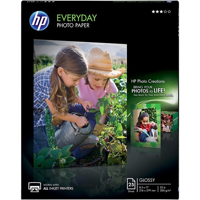 HP EVERYDAY PHOTO PAPER - PAPER - 25 PCS.
