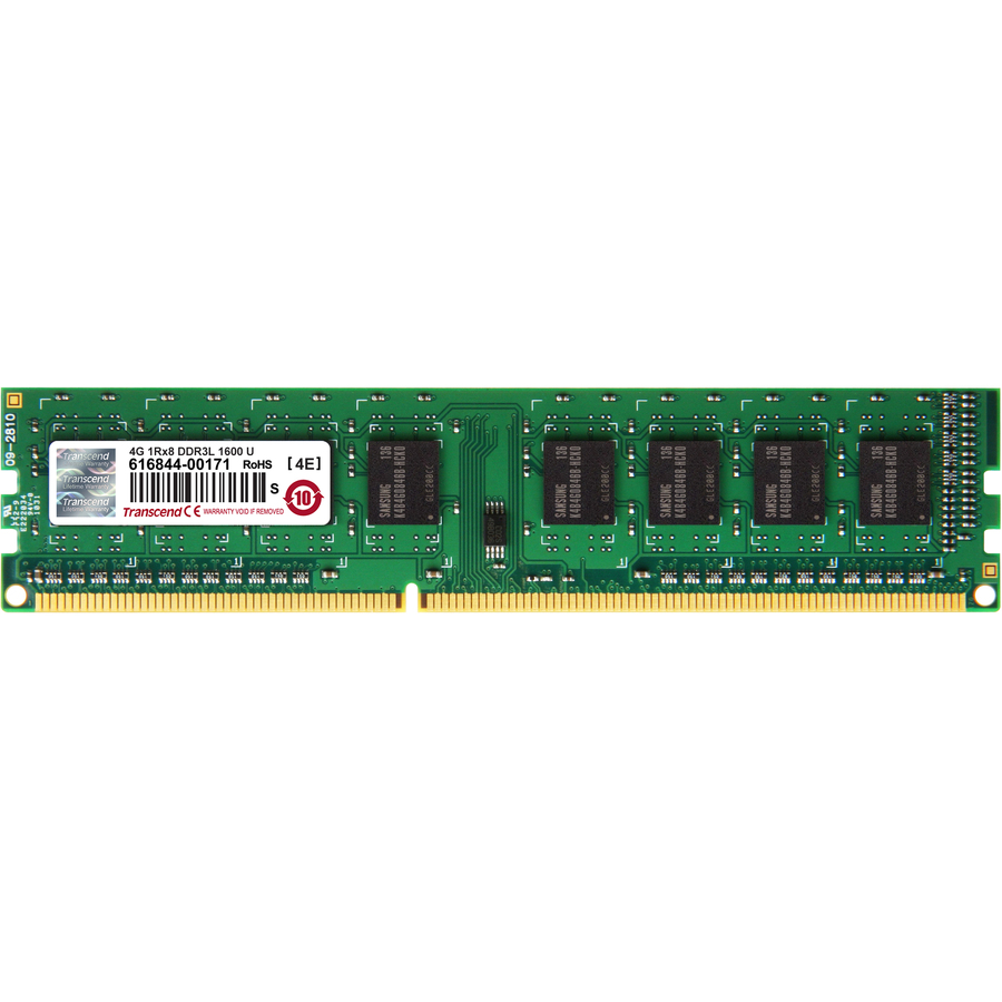 RAM / STORAGE CAPACITY: 4GB- RAM / TECHNOLOGY: DDR3L- RAM / MEMORY SPEED: 1600-