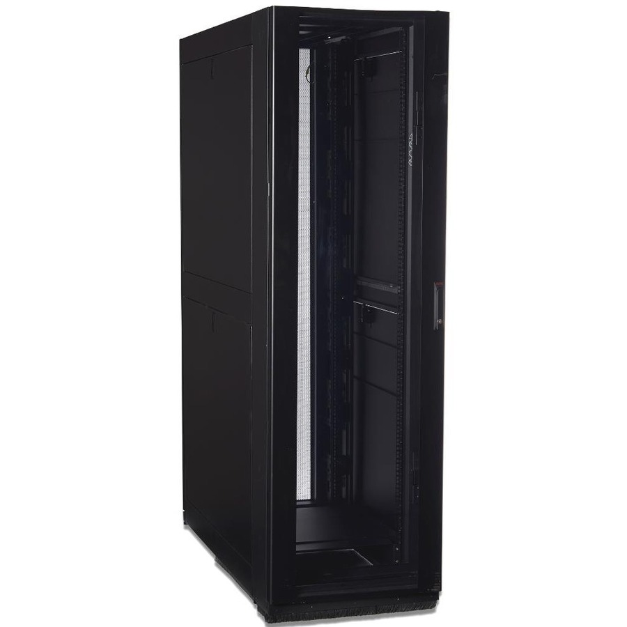 NETSHELTER SX 40U/600MM/1070MM ENCLOSURE WITH ROOF AND SIDES, BLACK, FRONT PLENU
