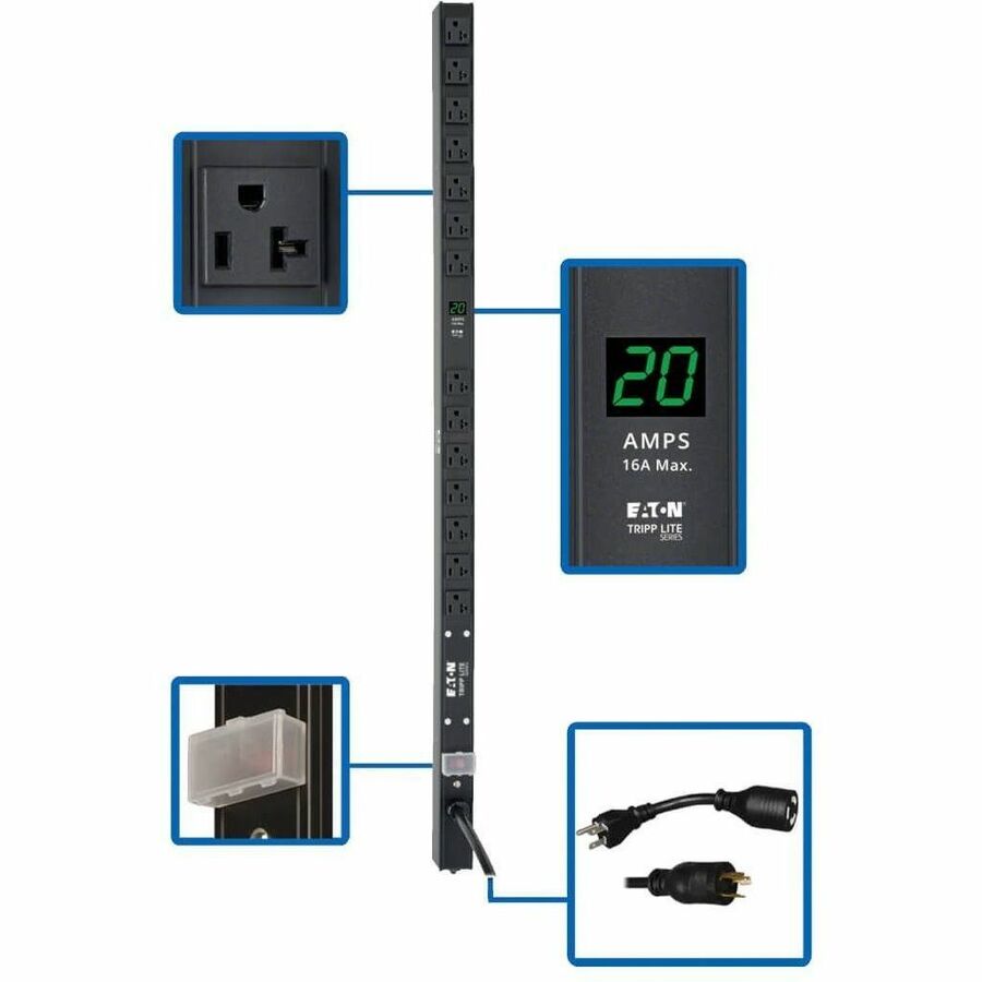 EATON TRIPP LITE SERIES 2KW SINGLE-PHASE LOCAL METERED PDU, 100-127V OUTLETS (14