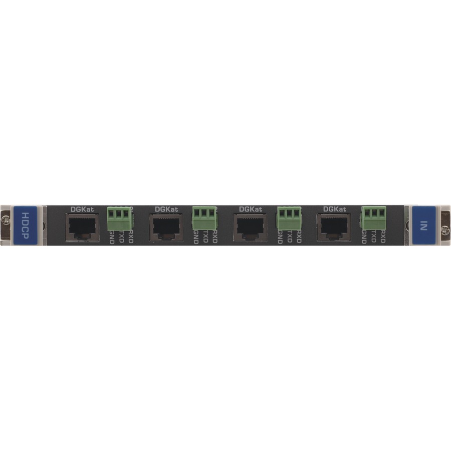 DGKAT-IN4-F32 IS A FOUR-CHANNEL HDMI AND RS-232 OVER DGKAT TWISTED PAIR INPUT CA