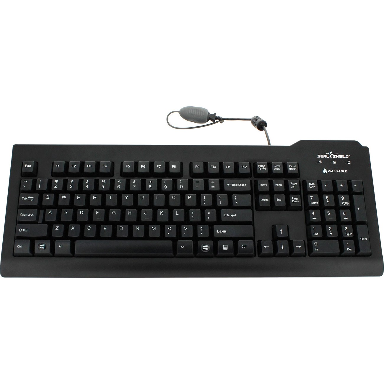 SILVER SEAL Medical Grade Keyboard w/ Quick Connect - Dishwasher Safe & Antimicr