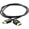 Kramer Ultra-Slim High-Speed HDMI Flexible Cable with Ethernet - 10 ft HDMI A/V Cable for TV, DVD Player, Set-top Box, Monitor, Plasma - First End: 1 x HDMI Digital Audio/Video - Male - Second End: 1 x HDMI Digital Audio/Video - Male - Black