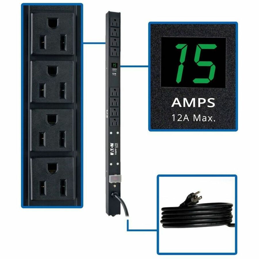 Metered PDU 120V 15A 8 Outlet