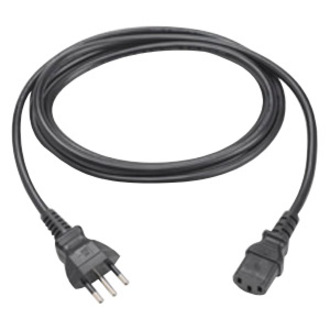 CORDACPWR18AWG3 PLUGBLK10ABRAZIL