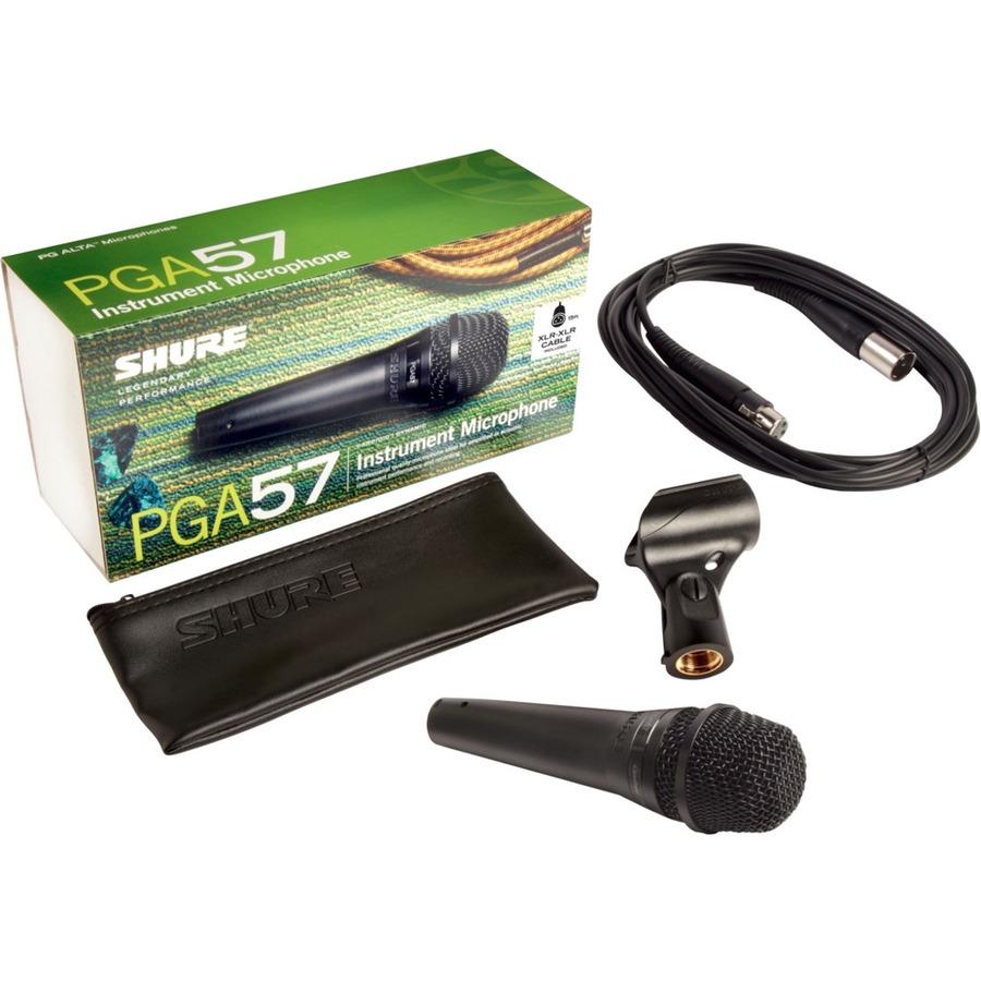 DYNAMIC MICROPHONE FOR INSTRUMENTS AND AMPLIFIERS, CARDIOID, INCLUDES XLR CABLE