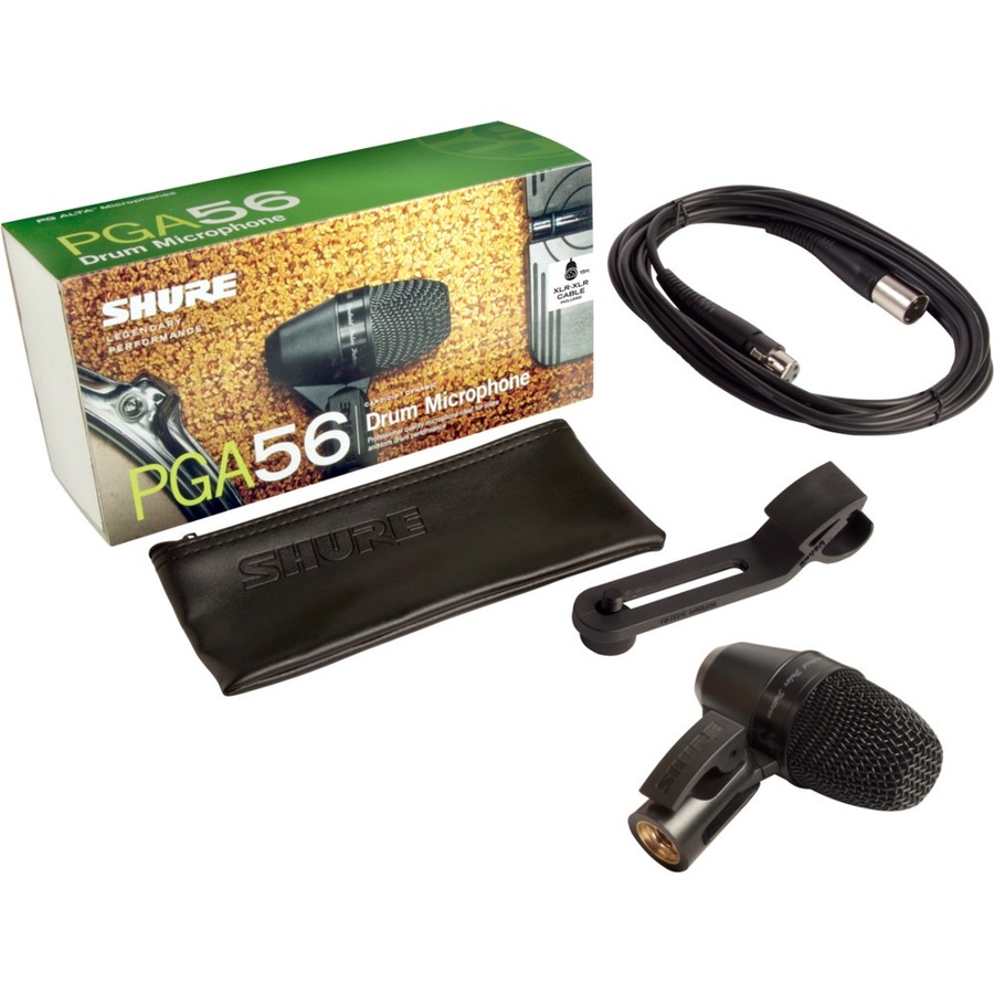 DYNAMIC MICROPHONE FOR SNARE DRUM, TOMS AND PERCUSSION, CARDIOID, STAND ADAPTER