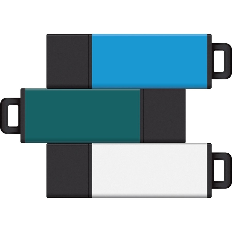 CENTON 8GB USB 2.0 PRO2 3PK (AQUA, TEAL.