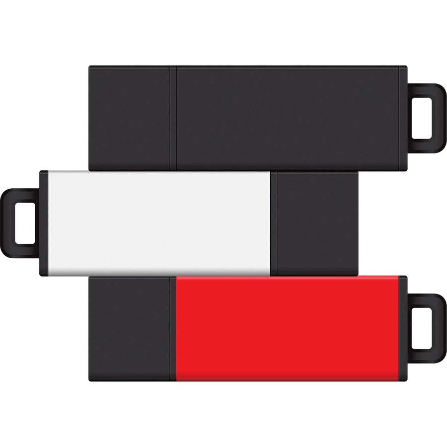CENTON 8GB USB 2.0 PRO2 3PK (BLACK, WHIT