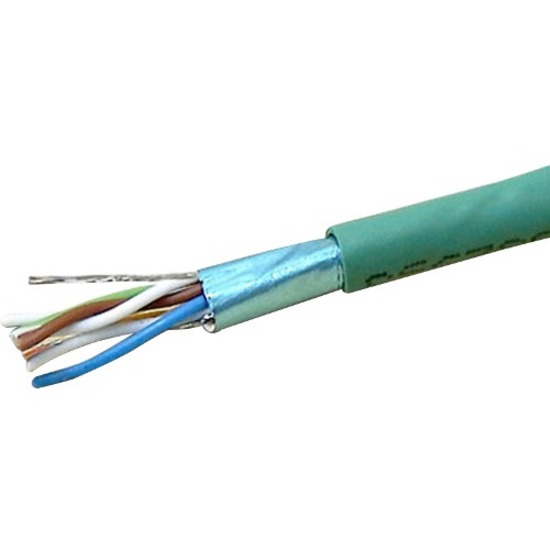 1000FT GREEN CAT5E 350MHZ SOLID FTP CABL