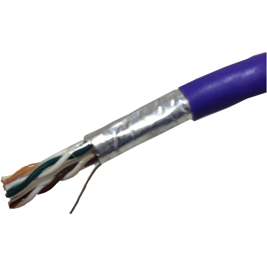 1000FT PURPLE CAT6 550MHZ SOLID FTP CABL
