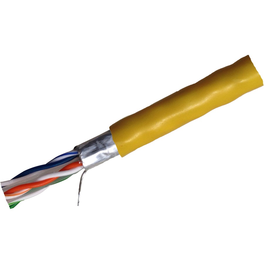1000FT YELLOW CAT6 550MHZ SOLID FTP CABL