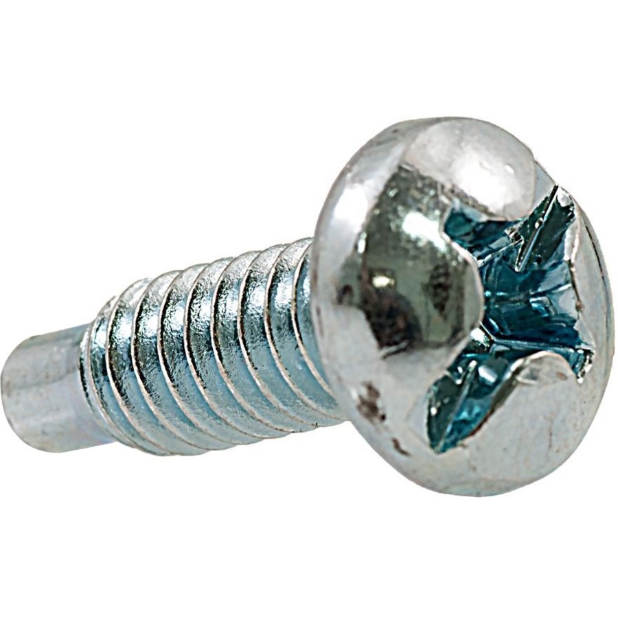 12-24 SCREWS, 5/8 INCH IN LENGTH, PHILLIPS PAN HEAD 25 PCS PER PACK, CLEAR ZINC