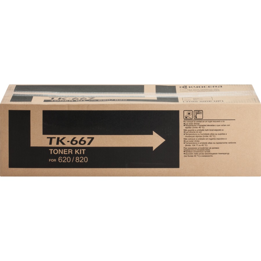 KYOCERA TK667 BLACK TONER CARTRIDGE FOR USE IN TASKALFA 620 820 ESTIMATED YIELD
