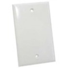 BLANK WALL PLATE, SINGLE GANG, WHITE