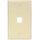 1PORT WALL PLATE, SINGLE GANG, IVORY