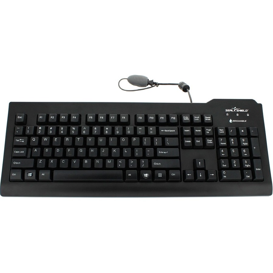 MEDICAL GRADE KEYBOARD - DISHWASHER SAFE - QWERTZ ISO SWISS (BLACK)(USB)
