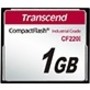 TRANSCEND 1G INDUSTRIAL CF CRD (UDMA5), BULK - TS1GCF220I - DIMENSIONS: 42.8 MM