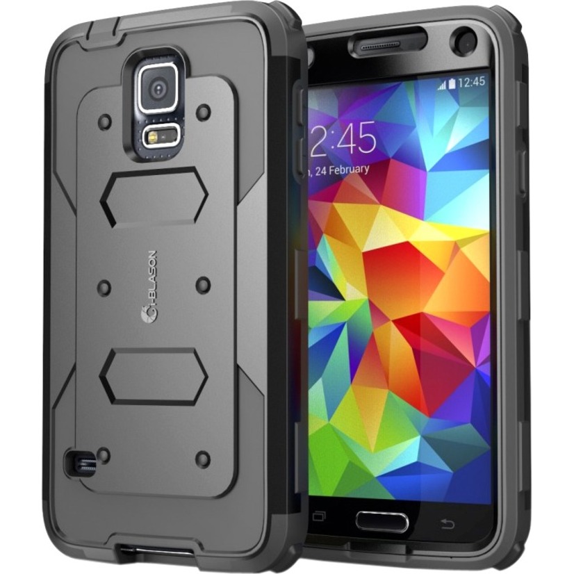 GALAXY S5 ARMORBOX W/ SCREEN - BLACK