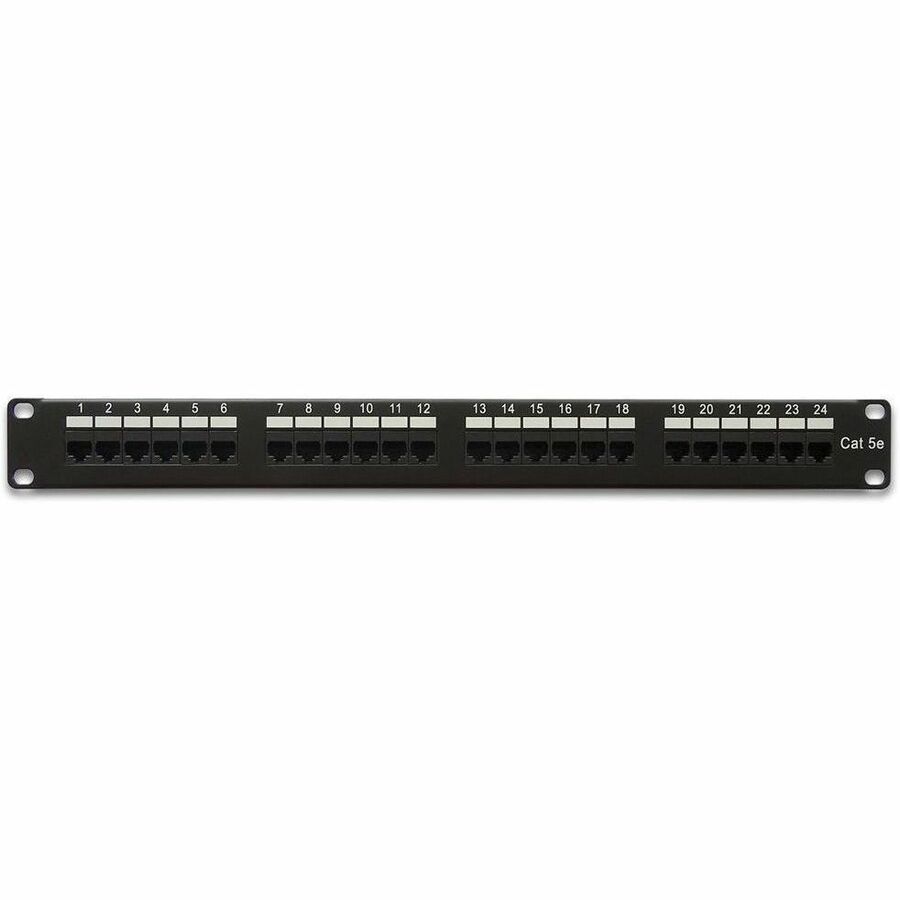 24PORT 1RMU CAT5E PATCH PANEL, 110 TYPE