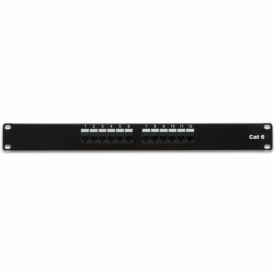 12PORT 1RMU CAT6 PATCH PANEL, 110 TYPE