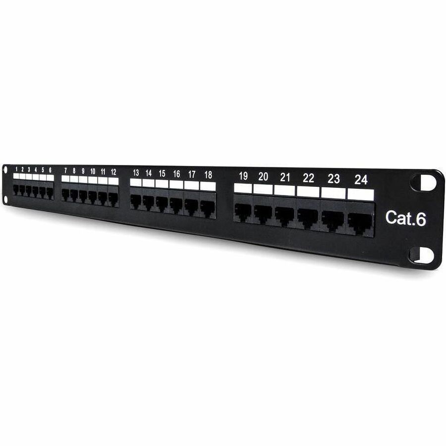 24PORT 1RMU CAT6 PATCH PANEL, 110 TYPE