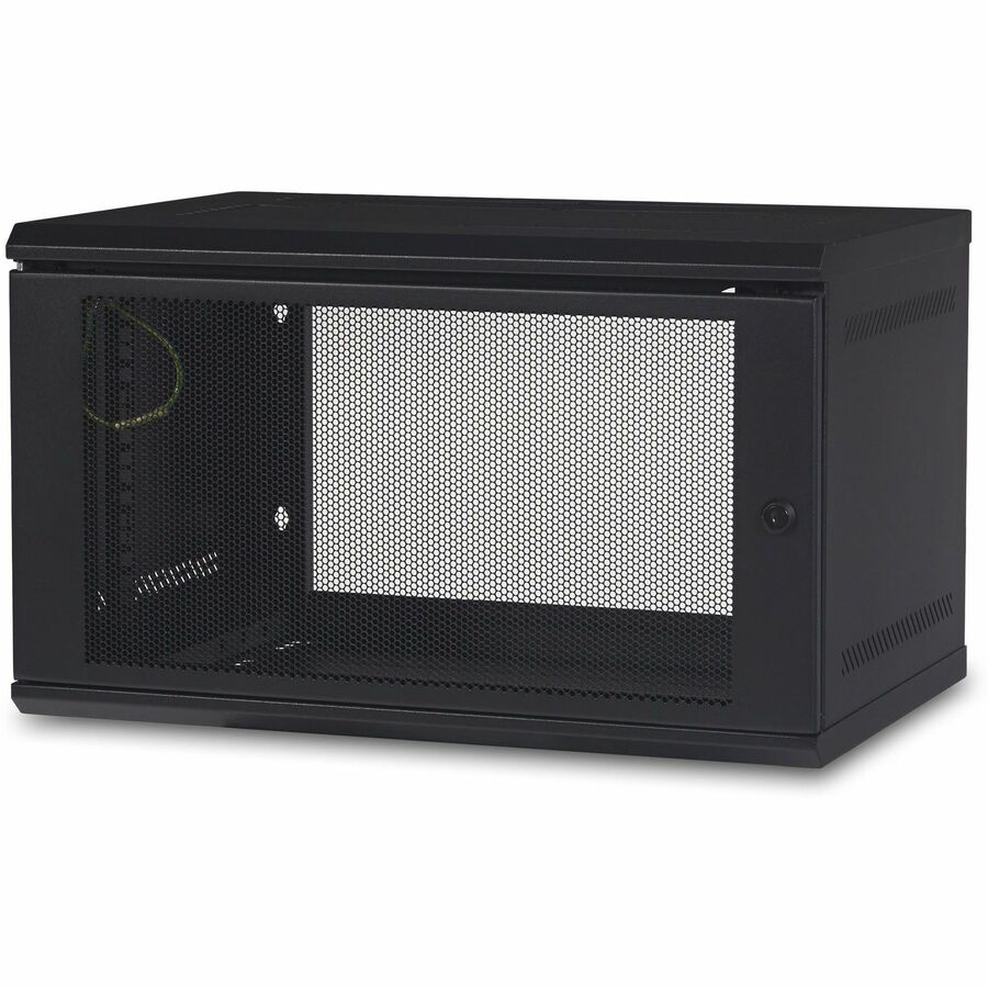 APC NETSHELTER 6U WALLMOUNT RACK ENCLOSURE CABINET, SINGLE HINGED, SWITCH DEPTH,