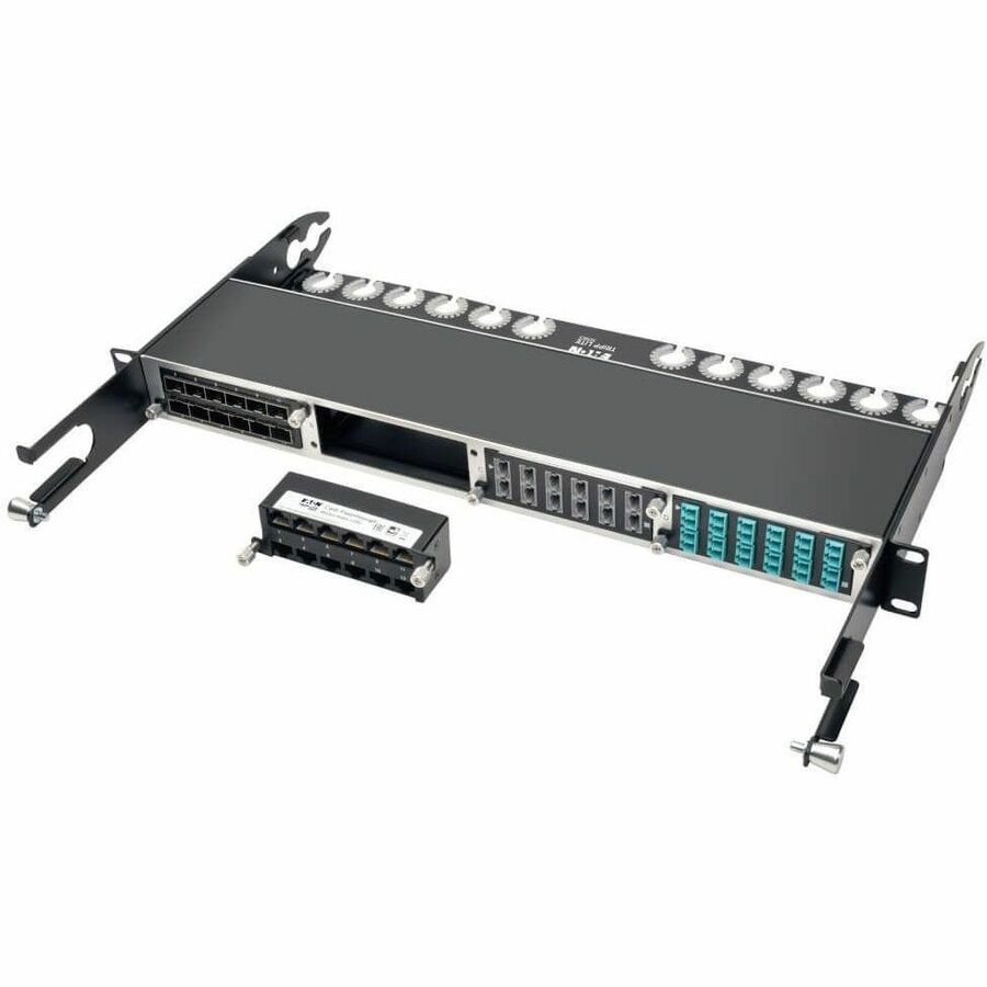 EATON TRIPP LITE SERIES CAT6A PASS-THROUGH CASSETTE - (X12) RJ45