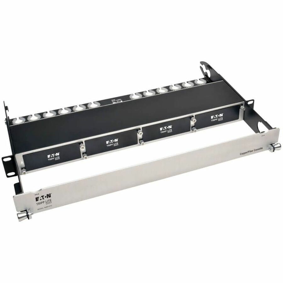 EATON TRIPP LITE SERIES COPPER/FIBER ENCLOSURE FOR 4 HIGH-DENSITY CASSETTES, 1U