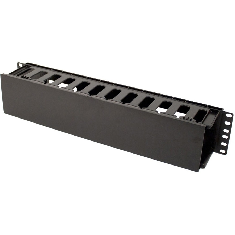2U HORIZONTAL CABLE MANAGEMENT WITH COVER