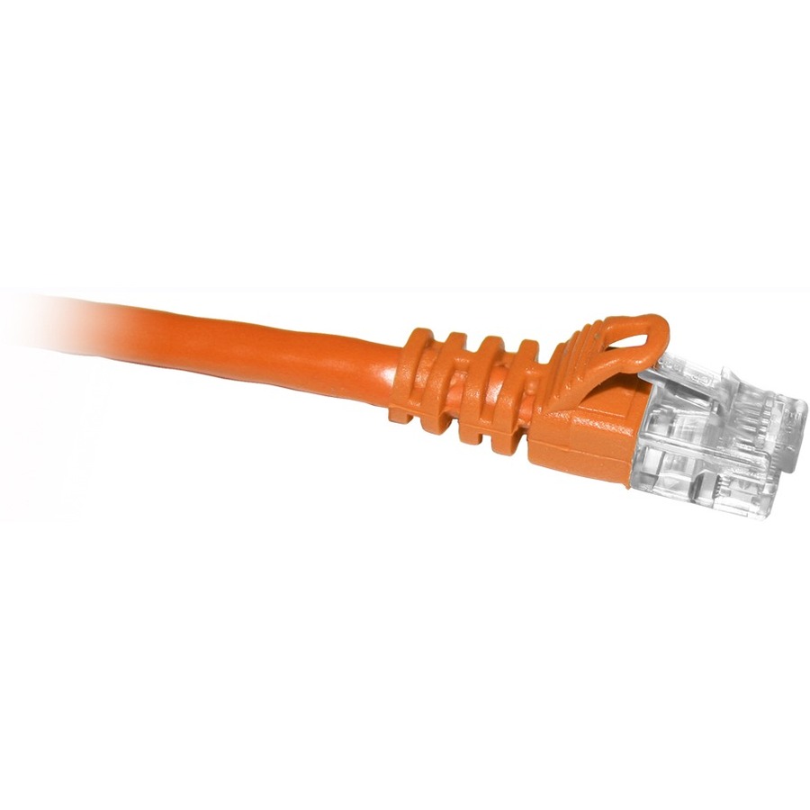ENET C6-OR-1-ENC Cat6 1 ft Snagless Orange Patch Cable | Ethernet Cable