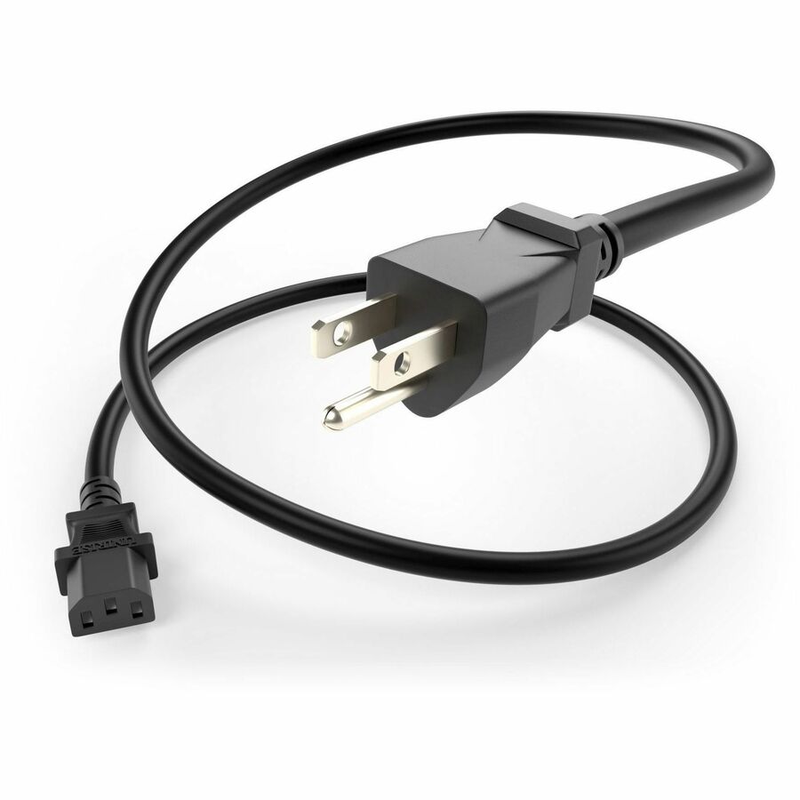 POWER CORD 5-15P TO C13 10AMP BLACK 5FT