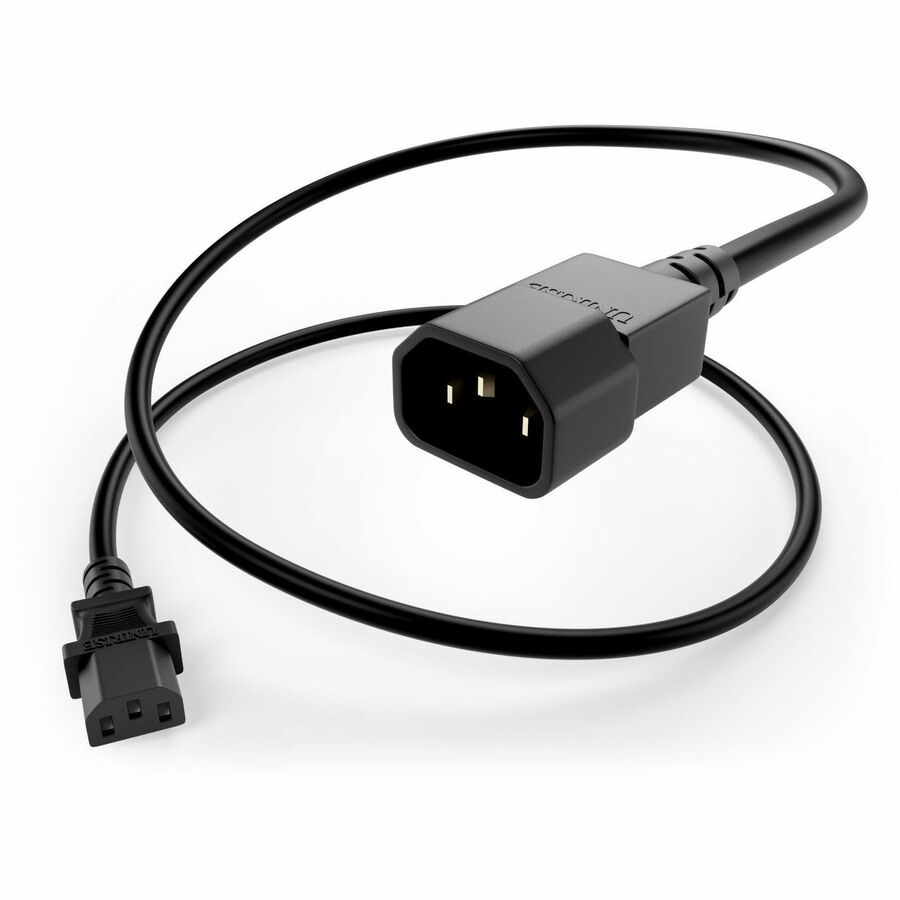 POWER CORD C13 TO C14, 13A, 06FT, BLACK, IEC C13 TO IEC C14 EXTENSION CABLE, RAT