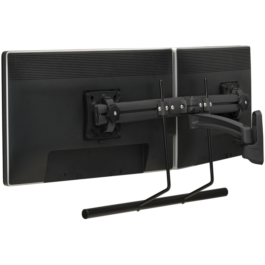 K2 WALL MNT DUAL DISP 1L ARM H-ARRAY,BLK