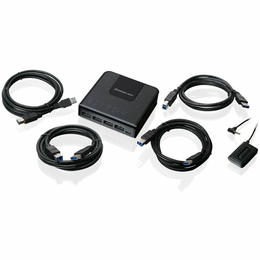 4X4 USB 3.0 PERIPHERAL SHARING SWITCH PROVIDES A CONVENIENT MEANS TO SHARE FOUR