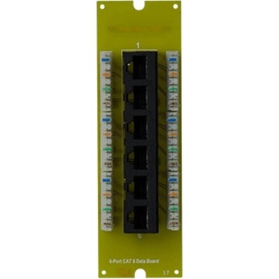 6PORT CAT6 DATA BOARD FOR MDU ENCLOSURE