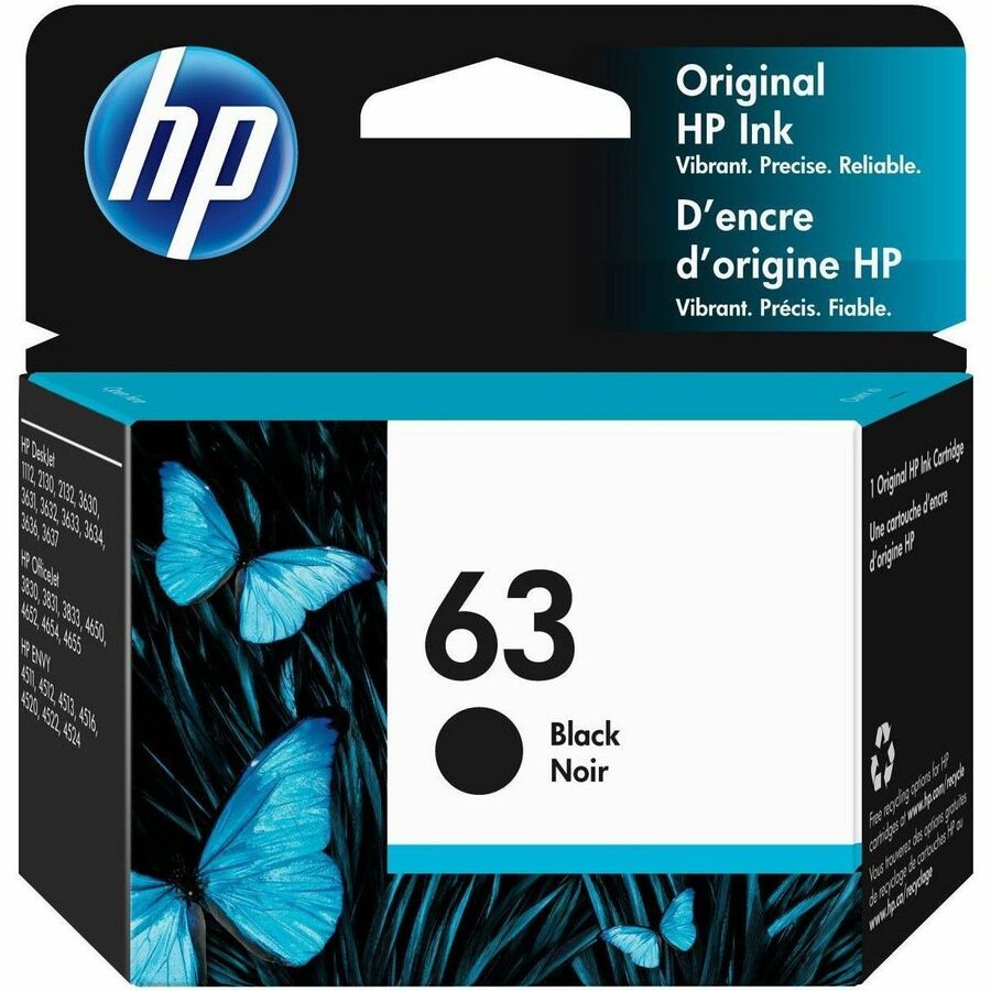 HP 63 BLACK INK CARTRIDGE