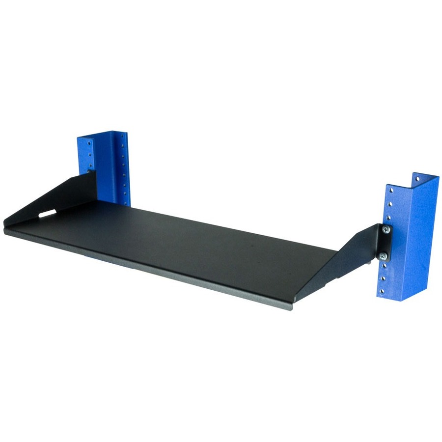 2 POST RACK SHELF - 7IN SOLID FLANGES DOWN